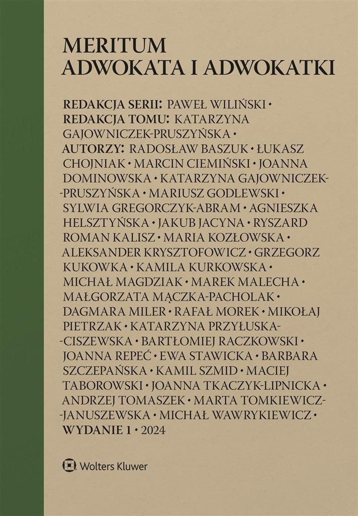 Wolters Kluwer Meritum of the advocate and attorney - collective work