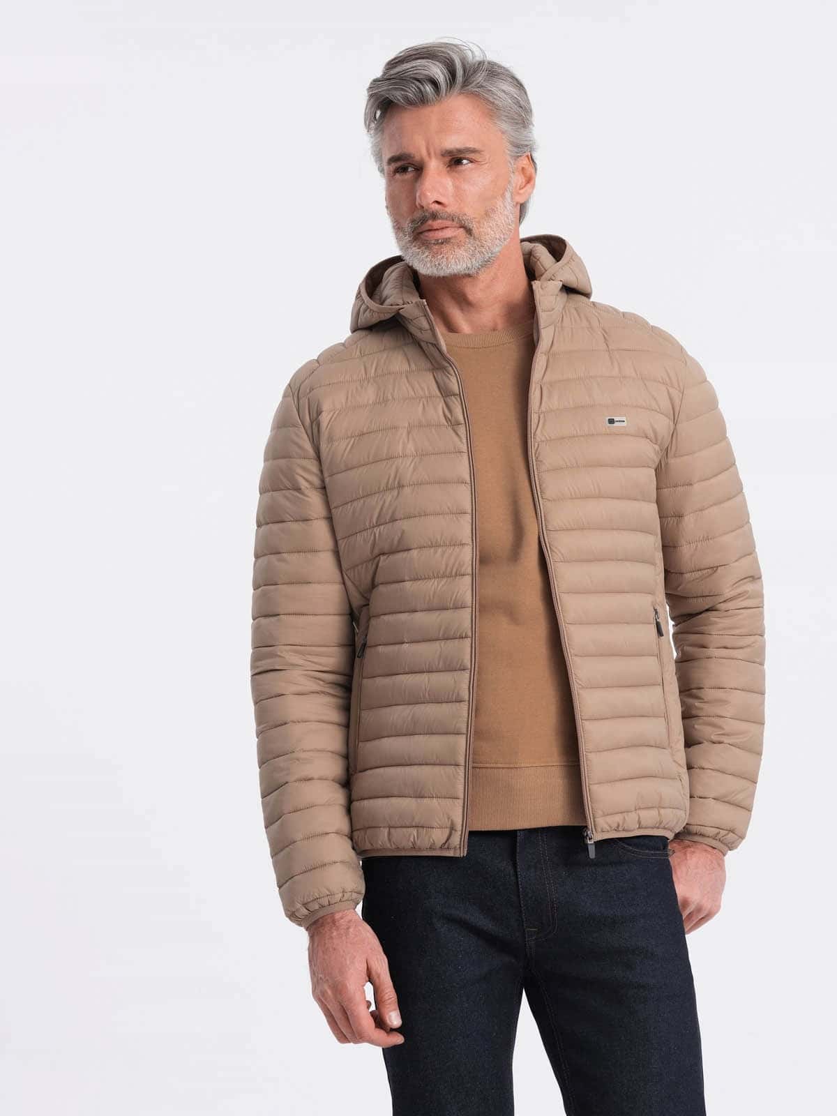 Men's Quilted Jacket Brown - Stylish and Comfortable for Everyday Wear