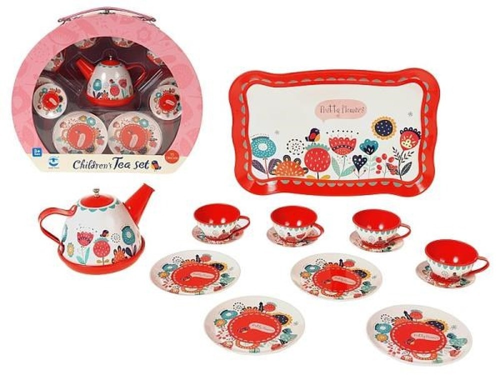 Metal tea set 15 pieces - elegance and tradition