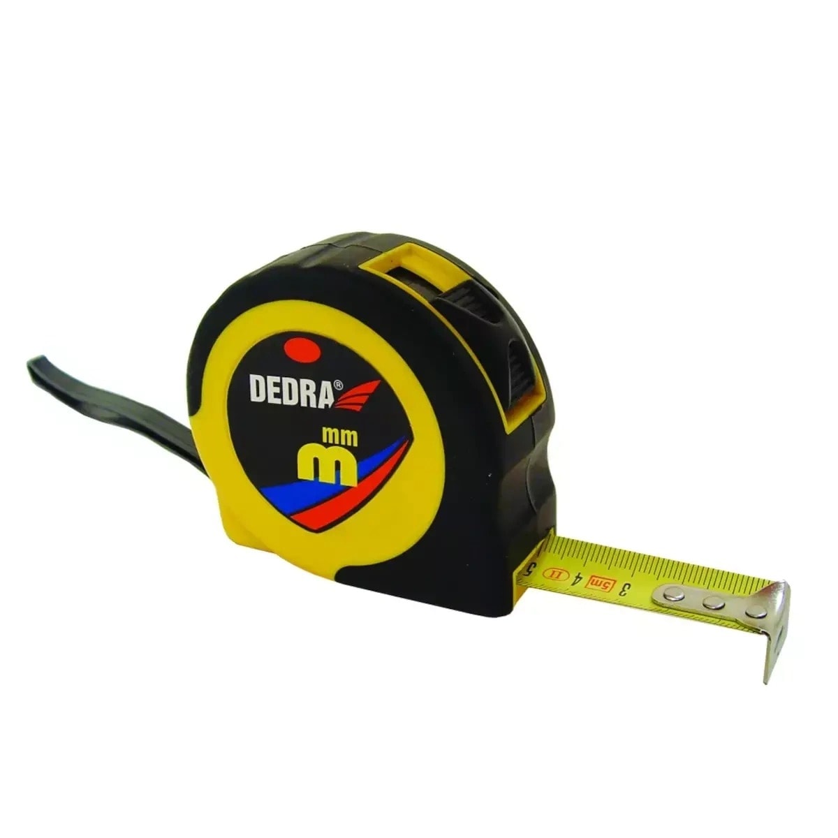 DEDRA Measuring tape 10m/32mm ABS+rubber housing - precise and durable