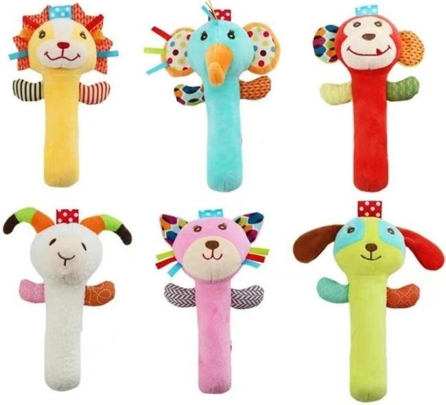 Soft rattle for toddlers MIX - ideal sensory toy