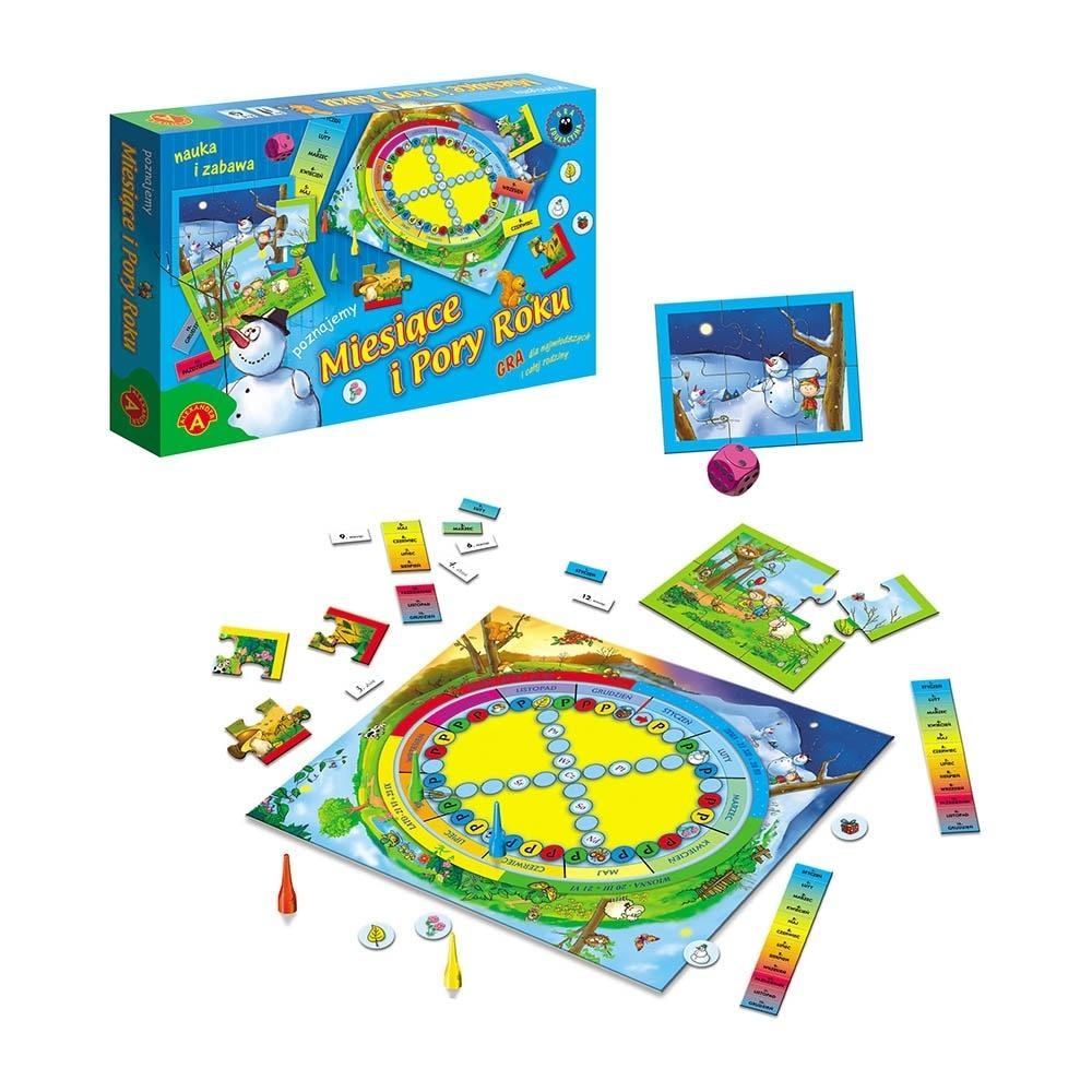 Educational game Learning the months and seasons Alexander