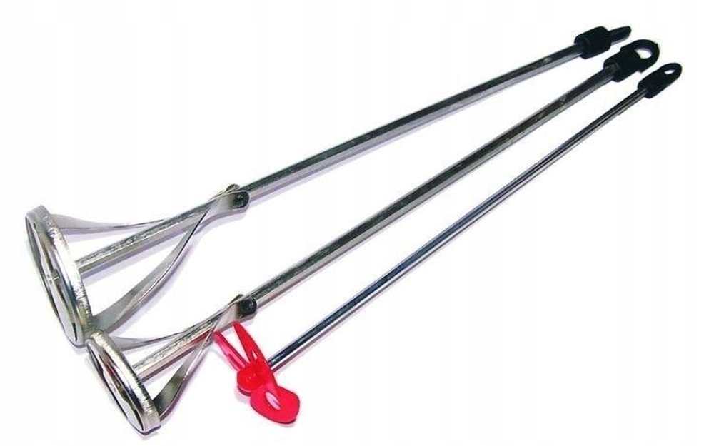 Paint and glue mixers - Set of 3 galvanized pieces