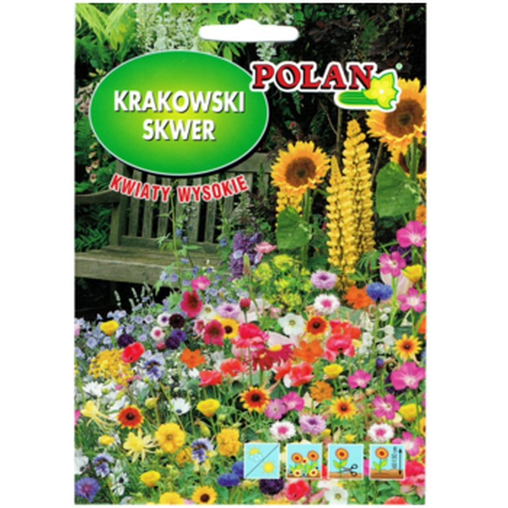 PlantiCo High flower seed mix for Krakow square - create a colorful garden