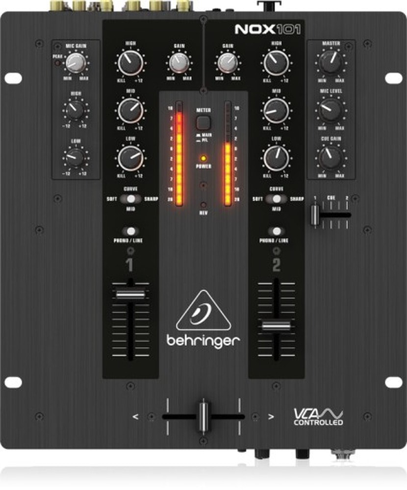 Behringer NOX101 DJ Mixer - Compact and reliable