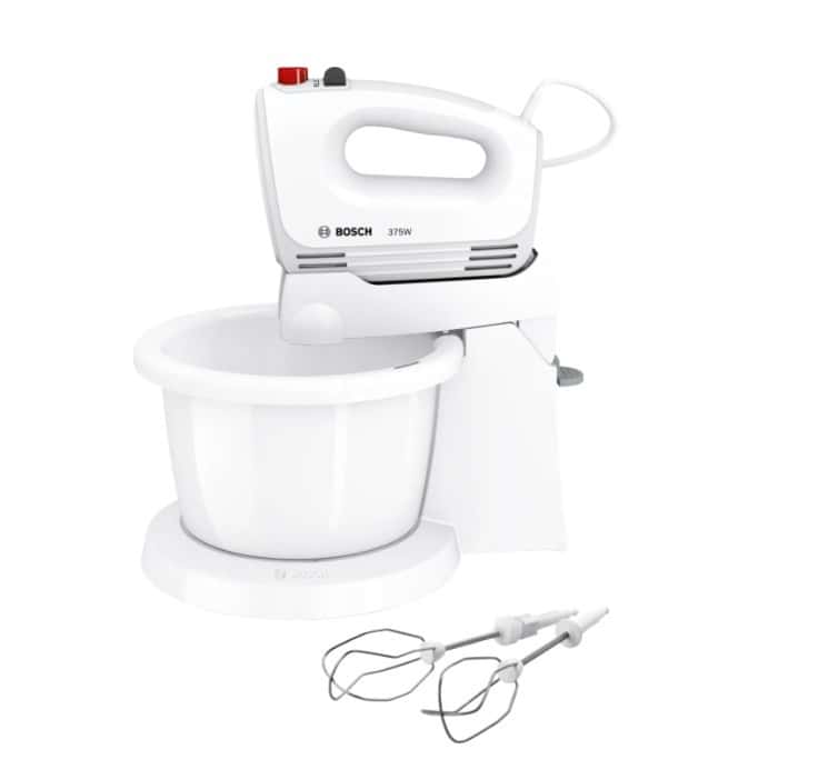 Bosch MQWPL2000 - Hand mixer 375W white - perfect for cakes