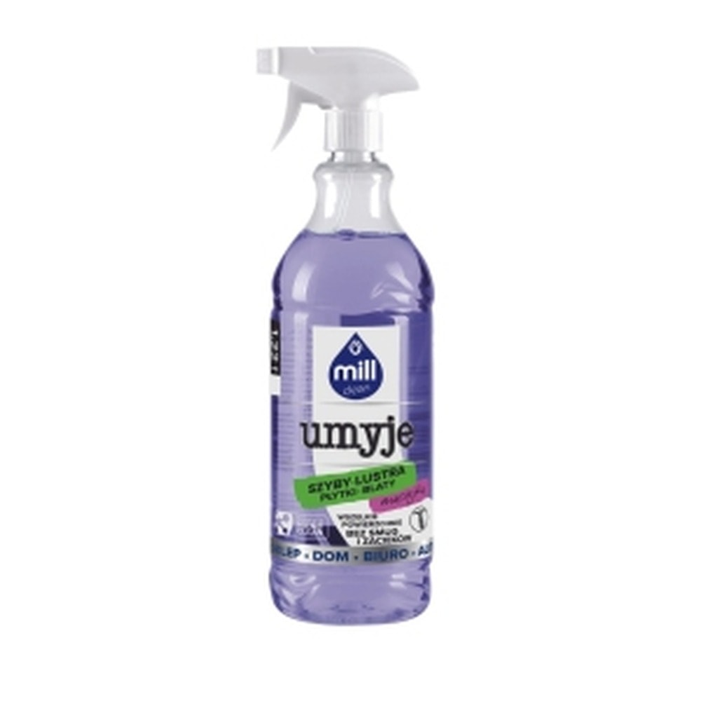 Mill Clean Umyje - Liquid for cleaning windows, mirrors and tiles with Matthiola scent 1.22 l