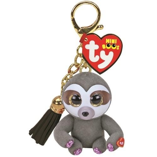 Mini Boos sloth pendant - charming keychain with chain
