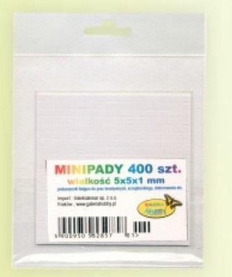 Adhesive mini pads - 400 pieces for scrapbooking and 3D