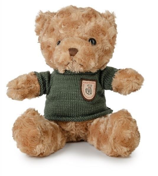 Daffi Fluffy bear with green sweater 22 cm - perfect friend