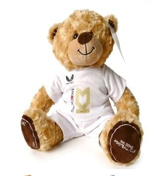 Football bear mascot MK Dons Club - perfect gift for a fan