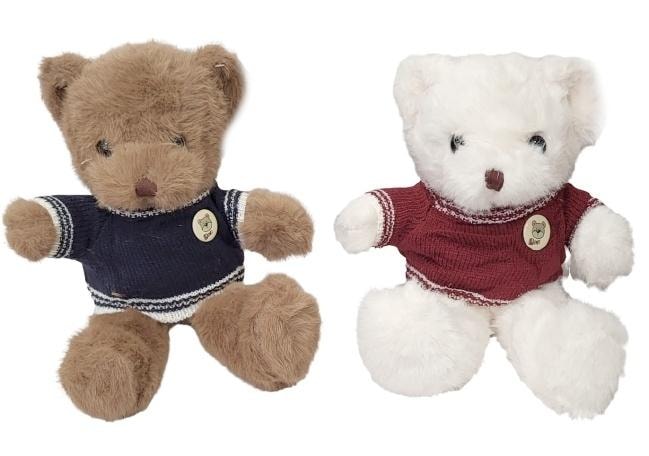 Teddy bear with sweater 30cm MIX - Cute plush toy perfect as a gift