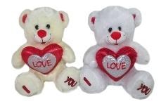 Miś z sercem 50cm MIX