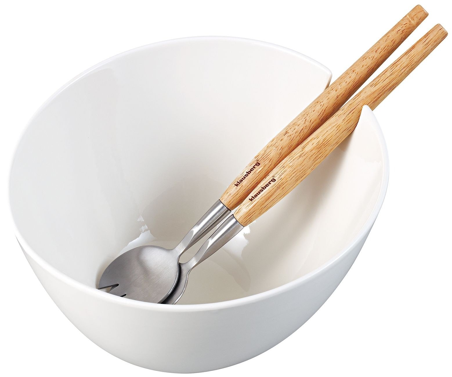 Klausberg Ceramic salad bowl with spoons KB-7787