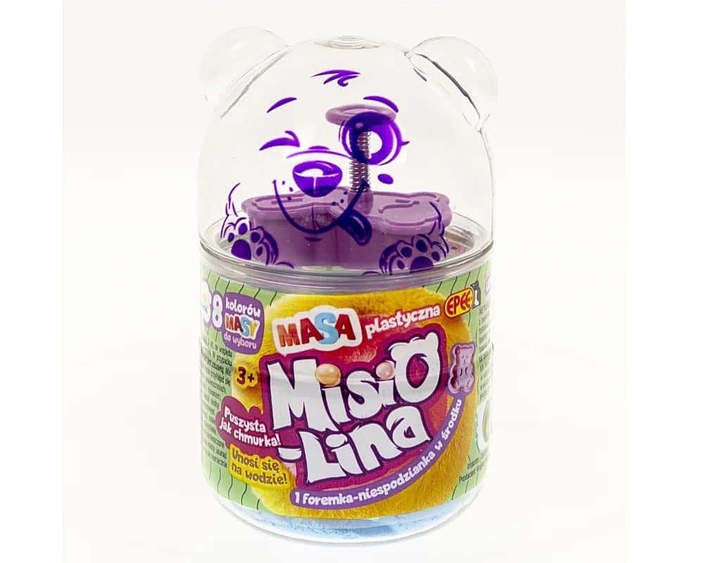 Misiolina Plasticine blue 60g + 1 mold - creative fun for kids