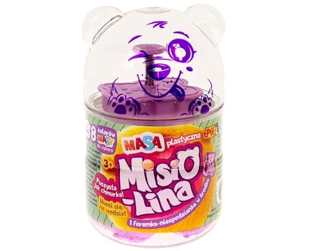 Misiolina Modeling clay red 60g + 1 mold - creative fun for kids