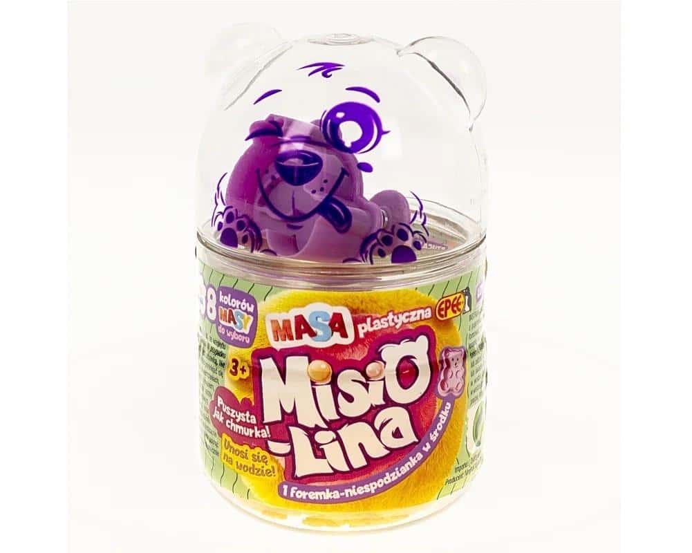 Misiolina Plasticine Orange 60g + mold - creative fun for kids