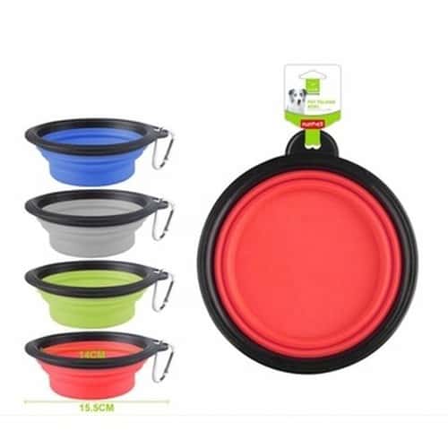 Foldable bowl 14 cm for pets - perfect for travel