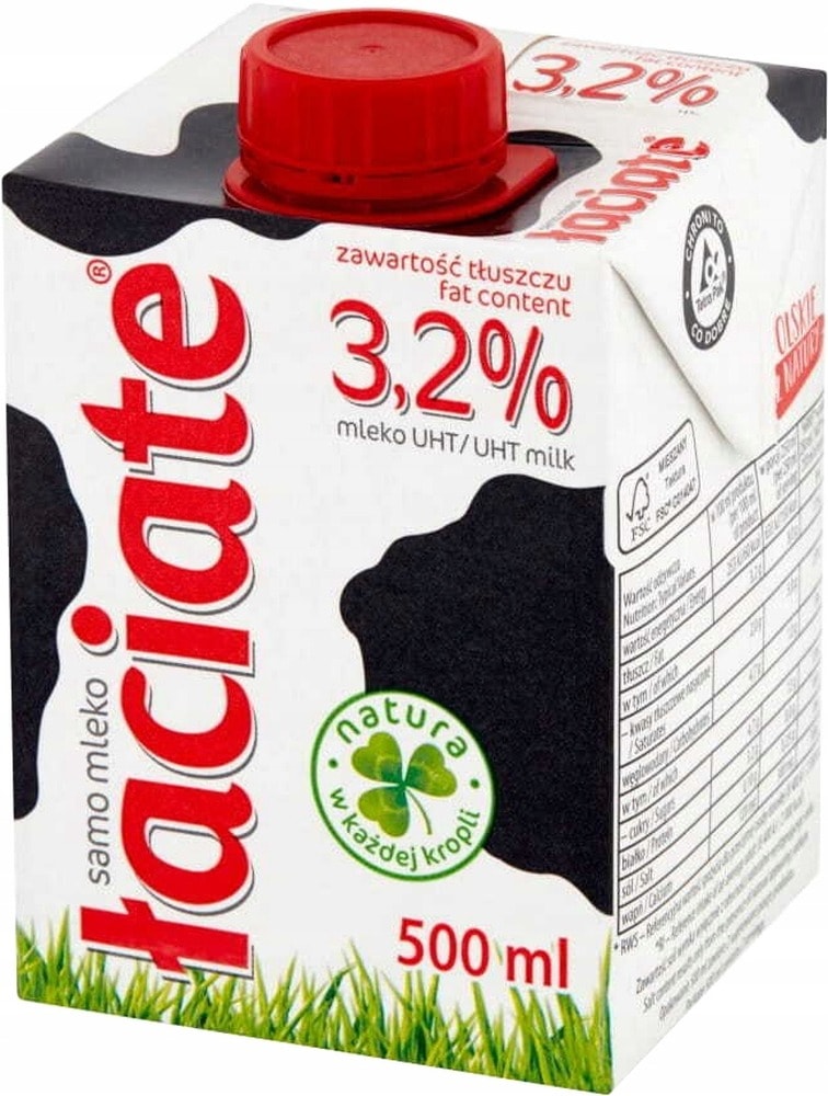 Łaciate UHT Milk 3.2% - 500ml - fresh and tasty