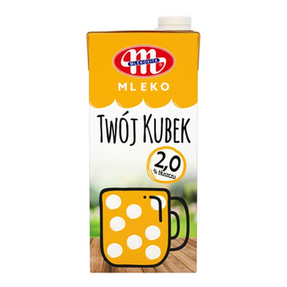 MLEKOVITA UHT Milk 2% Your Mug 1L - perfect for breakfast