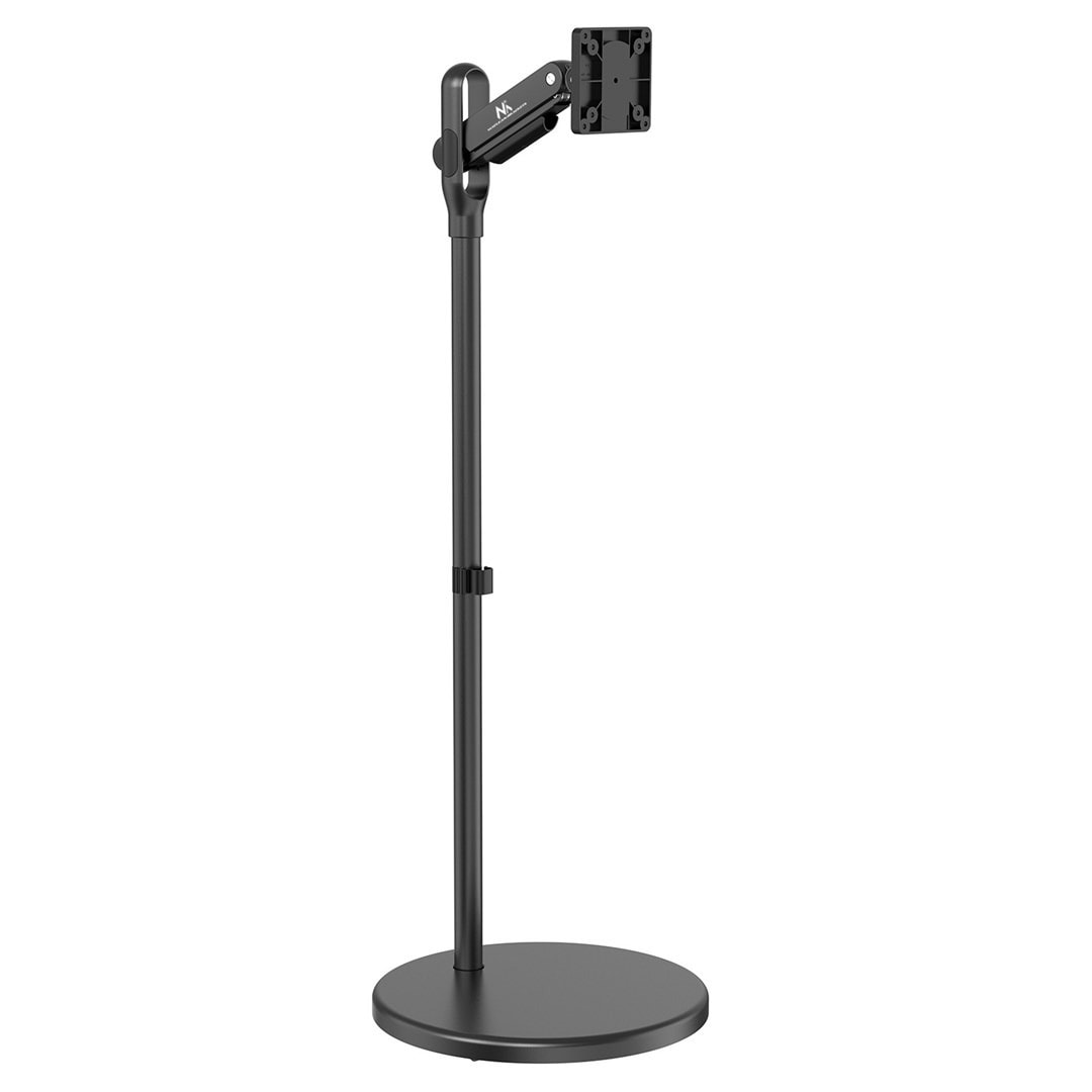 Maclean Mobile Floor Stand for Monitor/TV 17-35 inch, Gas Spring