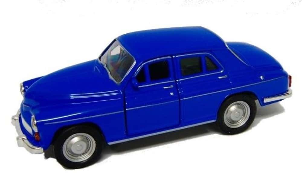Welly FSO Warszawa 224 - Model car blue 1:39