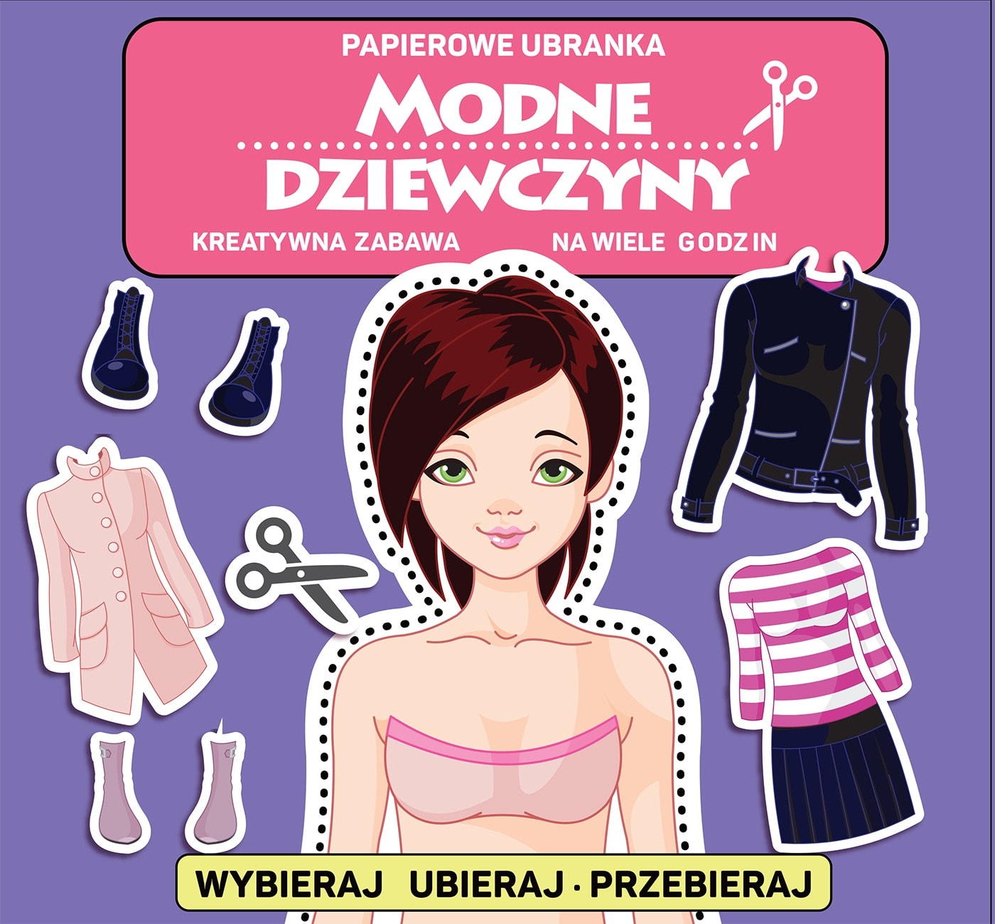 Modne dziewczyny Papierowe ubranka