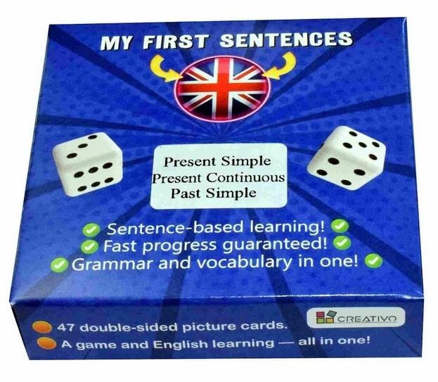 Creativo Picture card set for learning English - tenses Present Simple, Continuous and Past Simple