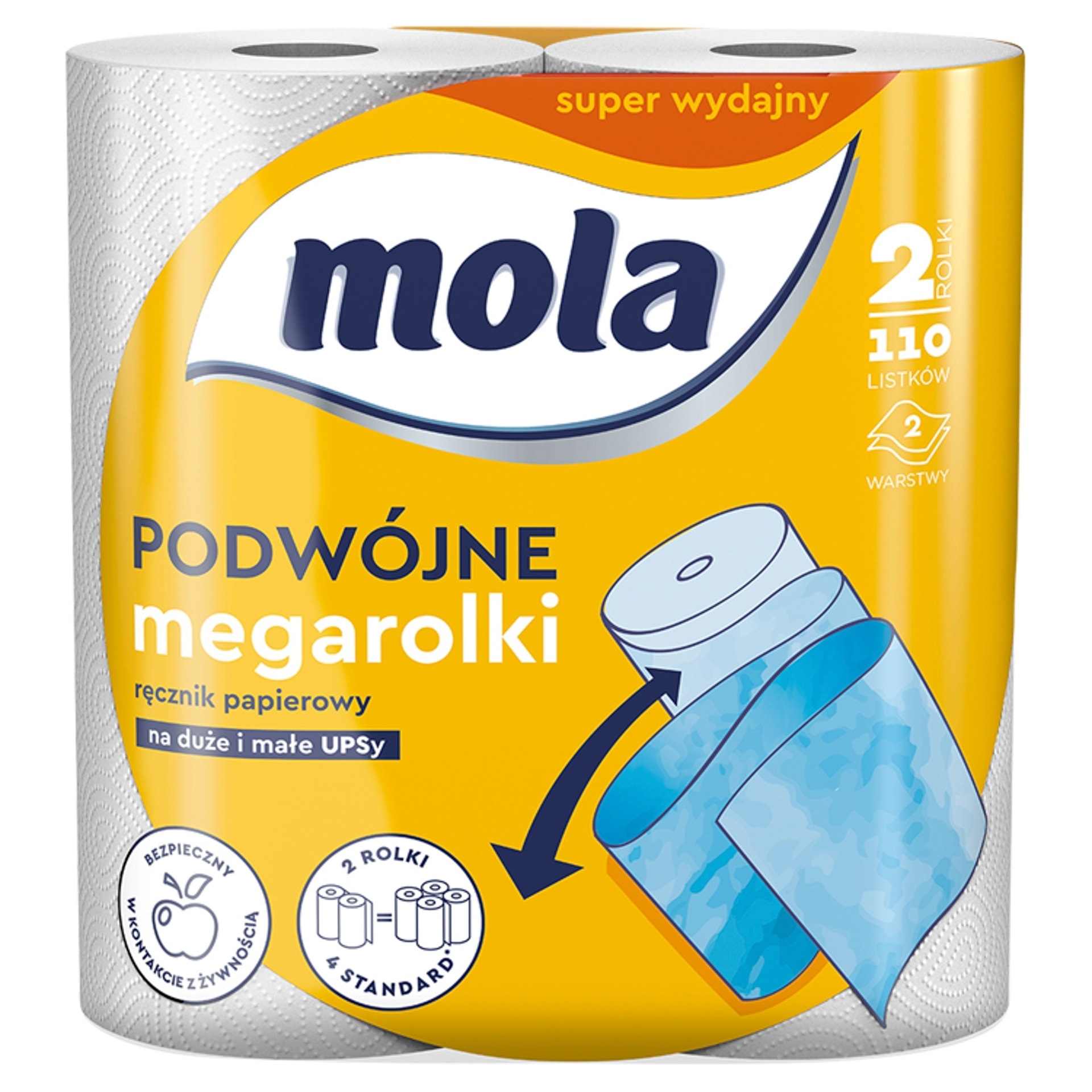 MOLA Ręcznik Papierowy Megarolki Podwójny 2 rolki