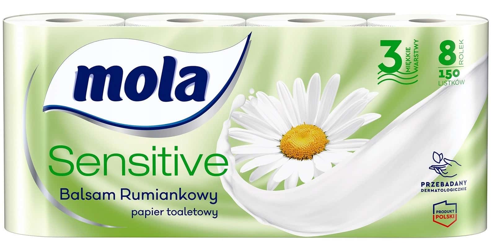 METSA TISSUE Mola Sensitive - Soft toilet paper with chamomile - 8 rolls