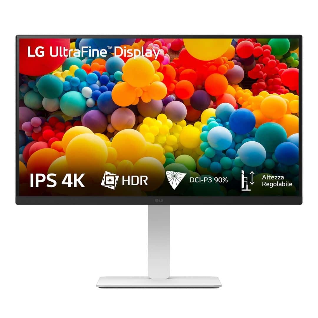 LG Monitor 27US550-W - 27 inch 4K UHD IPS - perfect for gaming