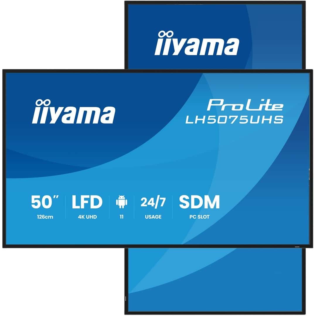 Iiyama Monitor 50" 4K UHD VA Haze - ideal for games and movies