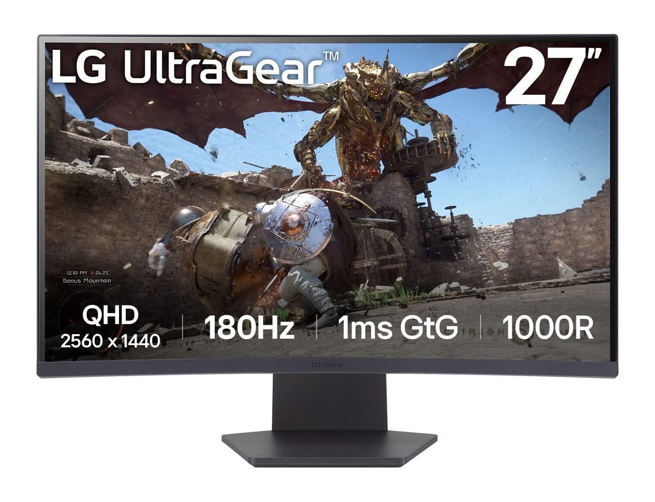 LG LED Monitor 31.5" 32GS60QC-B 180Hz - perfect for gaming