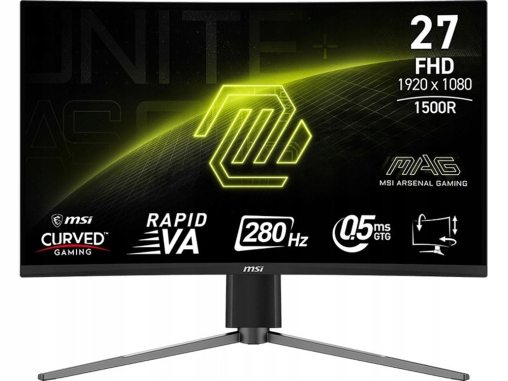 MSI Monitor 27" PRO 276CPXF FHD 280Hz - perfect for gaming