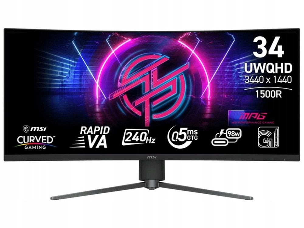MSI Monitor 34" MPG 346CQRF X24 WQHD 240Hz - Curved Gaming Monitor