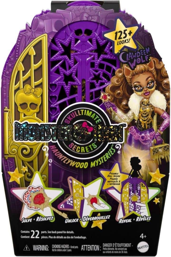 Monster High Creepsecrets Series 6 Clawdeen Wolf - Doll with surprises