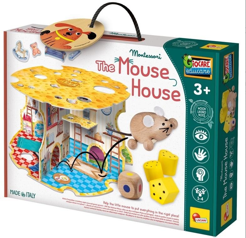 Montessori Mouse House - wooden educational toy for children