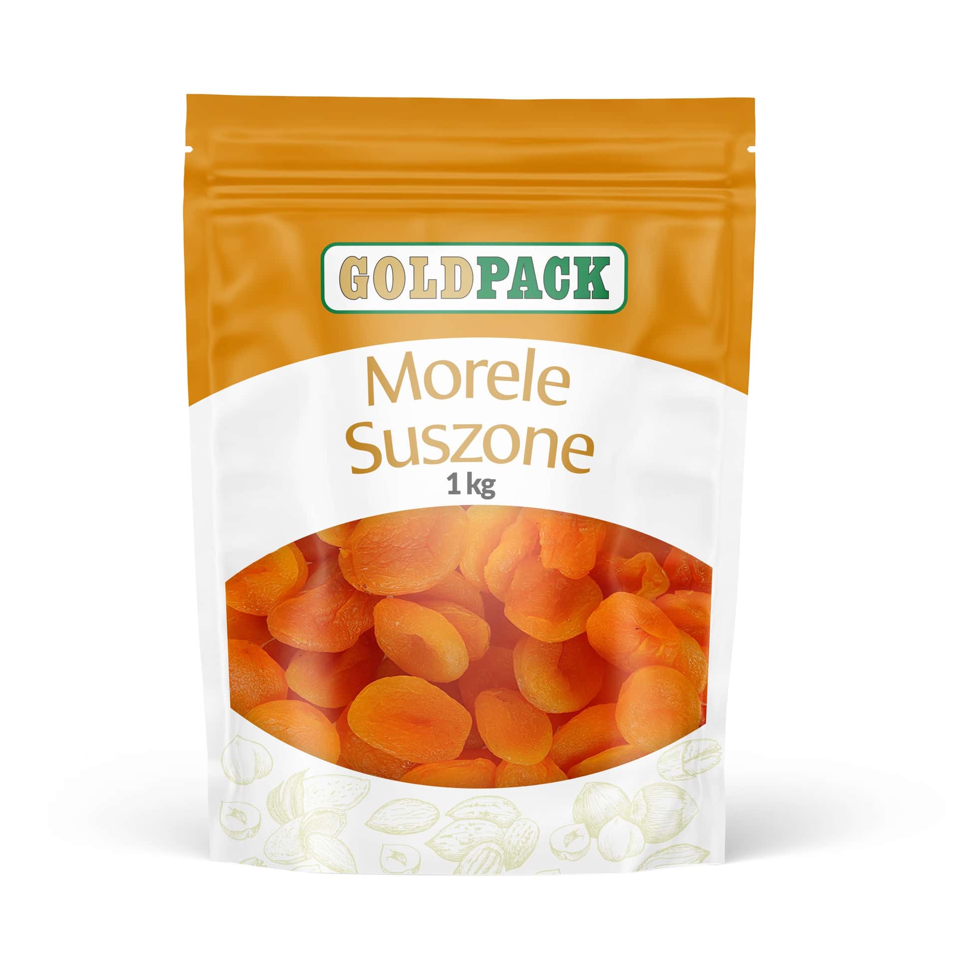 Goldpack Dried Apricots 1 kg - sweet snack full of energy