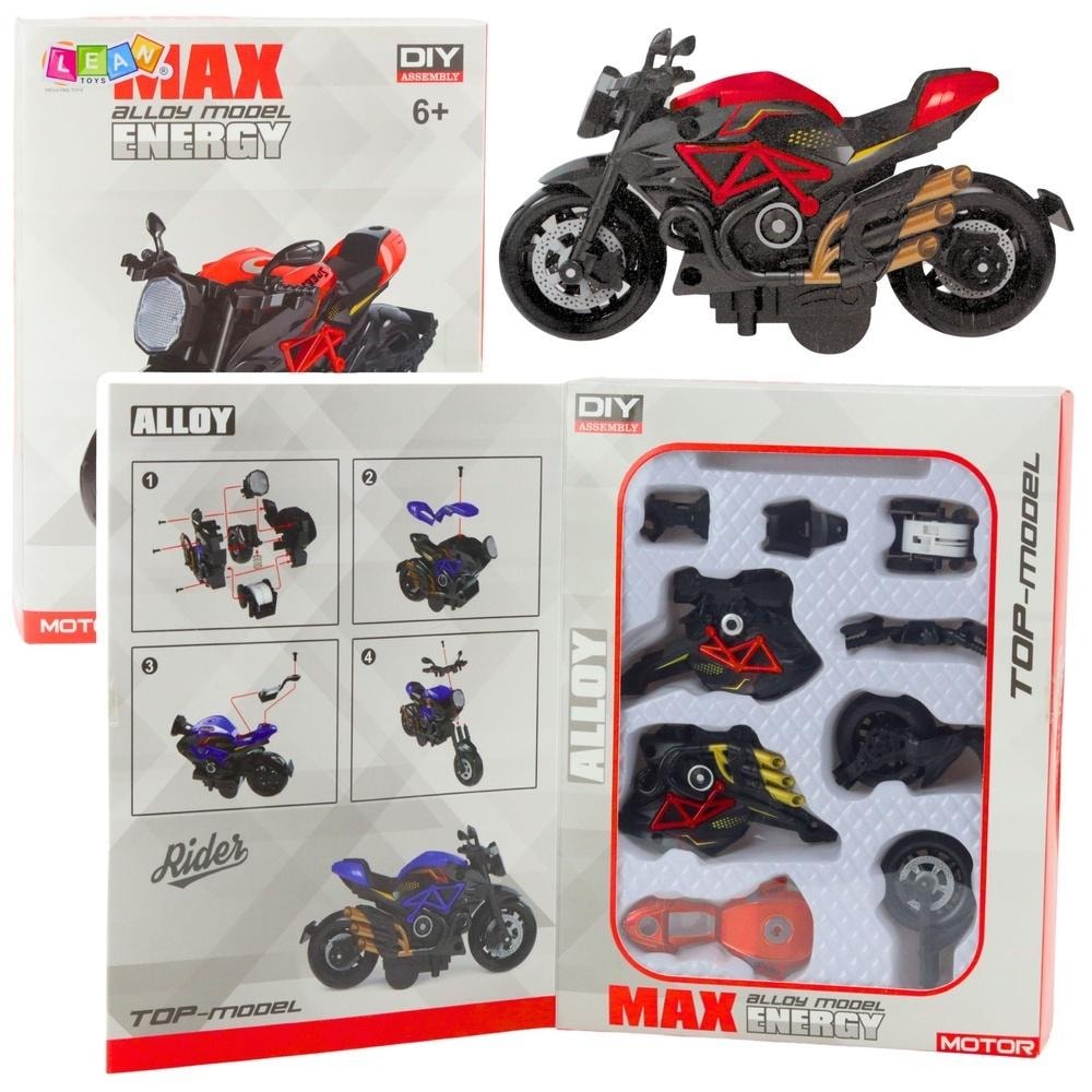 Leantoys Metal motorcycle model for screwing 1:14 - ideal gift for motorsport fans