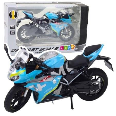 Leantoys Metal sports motorcycle with sound and light 1:12