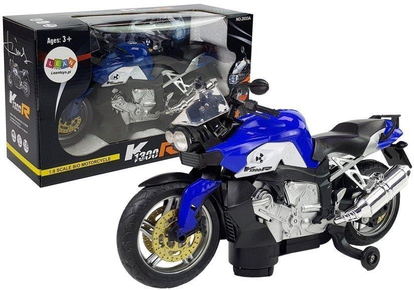 Leantoys Battery powered motorcycle for kids blue