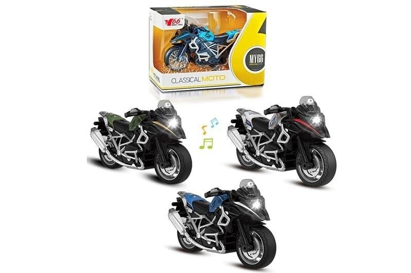 Toys For Boys Motorcycle with friction drive - pattern mix