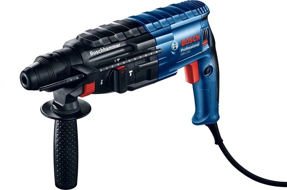 Bosch Rotary Hammer GBH 240 - 790W with chiselling function perfect for renovation