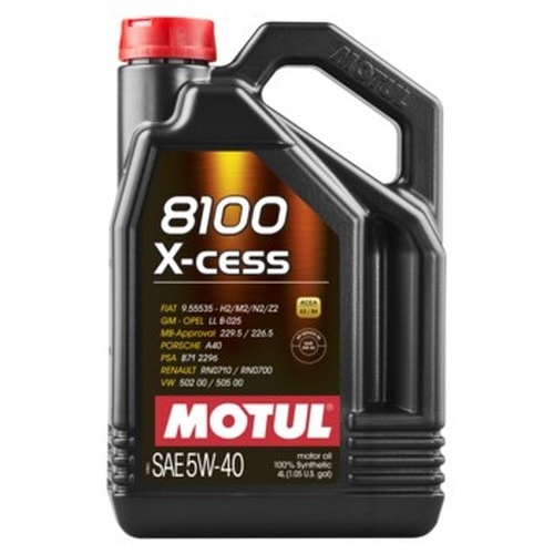 MOTUL 8100 X-CESS 5W-40 4L - perfect engine oil
