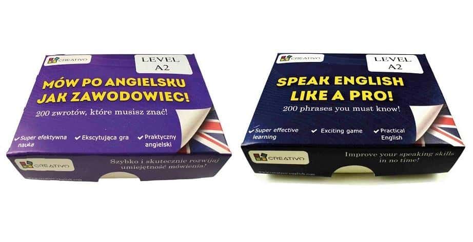 Creativo English learning cards A2 - speak like a pro!