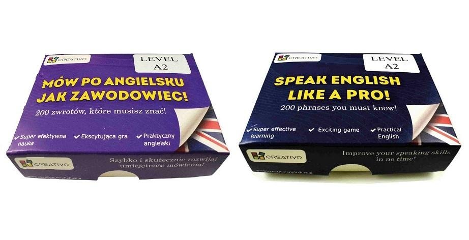 Creativo English learning cards A2 - speak like a pro!