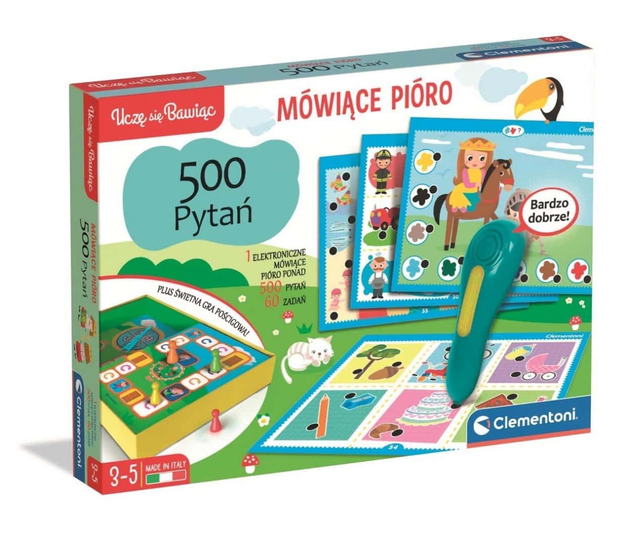 Clementoni I learn by playing Talking Pen 500 questions - educational fun