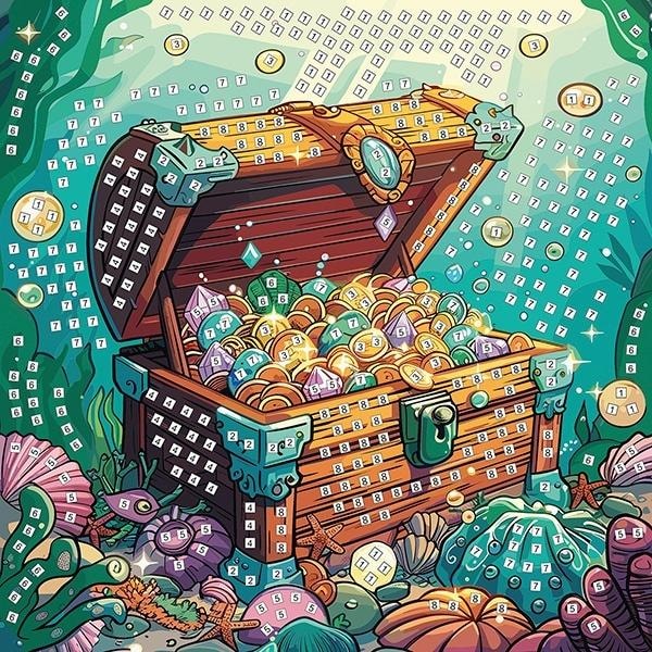 Titanum Foam Mosaic Treasure Chest 25x25cm - educational fun