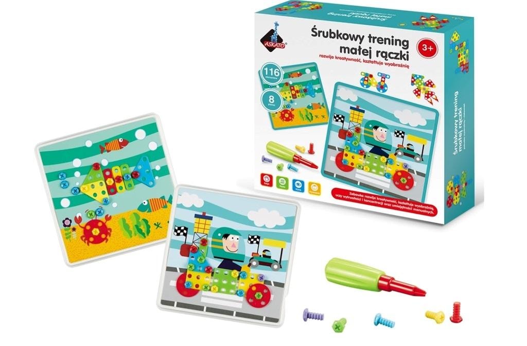 Askato Educational mosaic with screwdriver - develops creativity