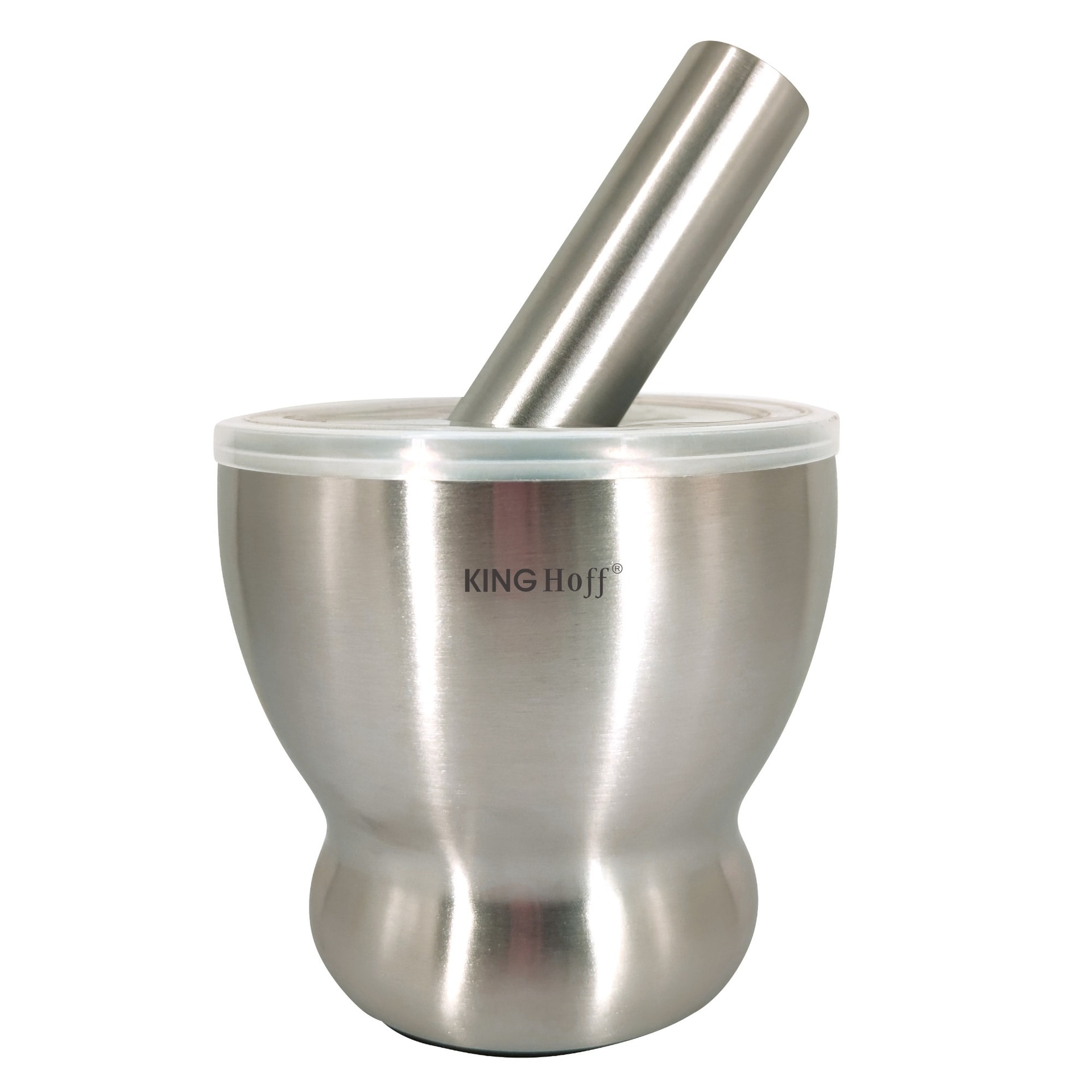Kinghoff Mortar steel set 2 pieces - ideal for herbs and spices